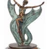 Liberty - Art Deco dancer. Bronze sculpture for sale, Pietro Bazzanti Art Gallery, Florence, Italy