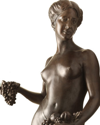 Pomona original work of art by Donatello Gabbrielli. Bronze sculpture for sale, Pietro Bazzanti Art Gallery, Florence, Italy