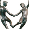 Adolescence, original work of art by Piero Bertelli. Bronze sculpture for sale, Pietro Bazzanti Art Gallery, Florence, Italy