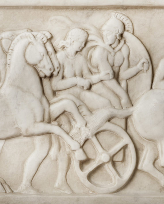 bas-relief. Marble sculpture for sale, Pietro Bazzanti Art Gallery, Florence, Italy