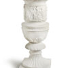 decorated hand carved vase. Marble sculpture for sale, Pietro Bazzanti Art Gallery, Florence, Italy