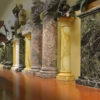 marble pedestals. Marble sculpture for sale, Pietro Bazzanti Art Gallery, Florence, Italy