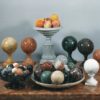 marble eggs, spheres, fruits. Marble sculptures for sale, Pietro Bazzanti Art Gallery, Florence, Italy