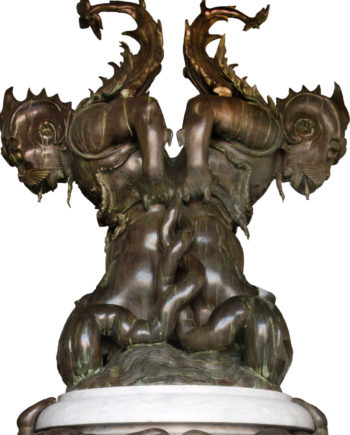 Sea Monsters fountain by Tacca. Marble sculpture for sale, Pietro Bazzanti Art Gallery, Florence, Italy