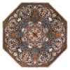 Inlaid decorated table. Bronze and marble for sale, Pietro Bazzanti Art Gallery, Florence, Italy