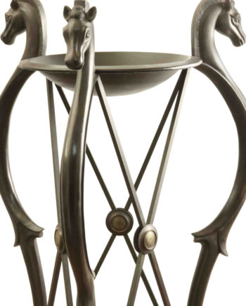 Pompeian tripod. Bronze sculpture for sale, Pietro Bazzanti Art Gallery, Florence, Italy