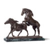 Horses original work of art by Eleonora villani. Bronze sculpture for sale, Pietro Bazzanti Art Gallery, Florence, Italy