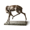 gazelle, posthumous original work of art by Sirio Tofanari. Bronze sculpture for sale, Pietro Bazzanti Art Gallery, Florence, Italy
