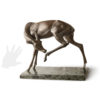 gazelle, posthumous original work of art by Sirio Tofanari. Bronze sculpture for sale, Pietro Bazzanti Art Gallery, Florence, Italy