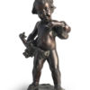 Boy with ducks, original work of art by donatello gabbrielli. Bronze sculpture for sale, Pietro Bazzanti Art Gallery, Florence, Italy