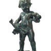 Putto for fountain top. Bronze sculpture for sale, Pietro Bazzanti Art Gallery, Florence, Italy