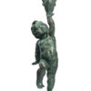 Putto for fountain top. Bronze sculpture for sale, Pietro Bazzanti Art Gallery, Florence, Italy