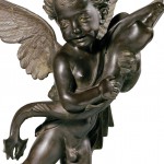 putto-verrocchio-bronzo-thumb Putto by Verrocchio. Bronze sculpture for sale, Pietro Bazzanti Art Gallery, Florence, Italy