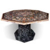 Inlaid decorated table. Bronze and marble for sale, Pietro Bazzanti Art Gallery, Florence, Italy