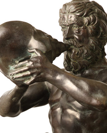 Triton, original work of art by Sergio Benvenuti. Bronze sculpture for sale, Pietro Bazzanti Art Gallery, Florence, Italy