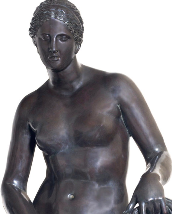 Cnidian aphrodite. Bronze sculpture for sale, Pietro Bazzanti Art Gallery, Florence, Italy
