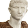 Caesar Augustus bust. Marble sculpture for sale, Pietro Bazzanti Art Gallery, Florence, Italy