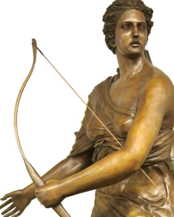 Diana Huntress. Bronze sculpture for sale, Pietro Bazzanti Art Gallery, Florence, Italy