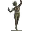 Dancing faun of Pompeii. Bronze sculpture for sale, Pietro Bazzanti Art Gallery, Florence, Italy