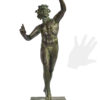 Dancing faun of Pompeii. Bronze sculpture for sale, Pietro Bazzanti Art Gallery, Florence, Italy