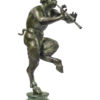 Pan with flutes of Pompeii. Bronze sculpture for sale, Pietro Bazzanti Art Gallery, Florence, Italy