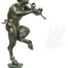 Pan with flutes of Pompeii. Bronze sculpture for sale, Pietro Bazzanti Art Gallery, Florence, Italy