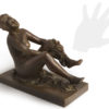 bronze sculpture after the bath by aroldo bellini. lost wax casting of bronze statuary executed by fonderia artistica ferdinando marinelli. limited edition. for sale in our gallery in firenze