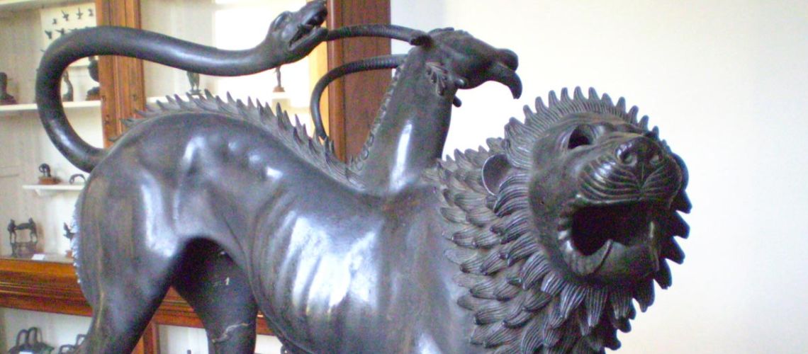 chimera-etrusca-bronzo-replica-galleria-bazzanti-fonderia-marinelli