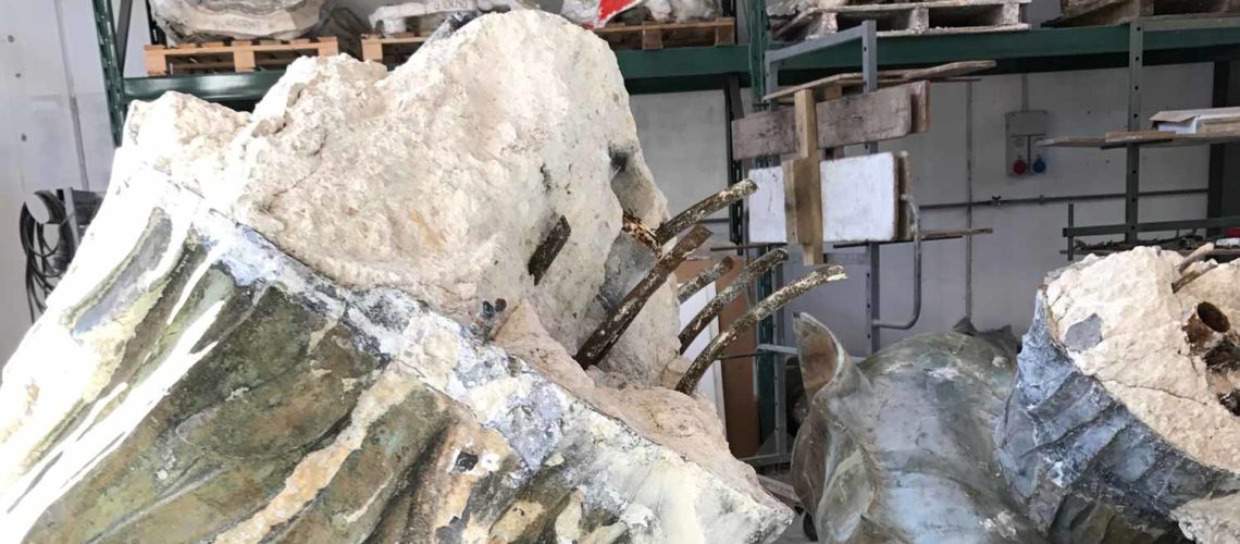 galleria bazzanti fonderia marinelli firenze restauro fontana tritoni in bronzo malta danni