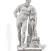 galleria bazzanti firenze ercole farnese farnese hercules marmo bianco di carrara scolpito a mano white carrara marble hand carved in vendita for sale