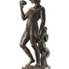 replica scultura bacco di michelangelo in bronzo fuso a cera persa dalla fonderia artistica ferdinando marinelli di firenze e in vendita presso la galleria bazzanti di firenze