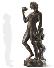 bacco-michelangelo-bronzo-silhouette