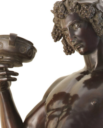 replica scultura bacco di michelangelo in bronzo fuso a cera persa dalla fonderia artistica ferdinando marinelli di firenze e in vendita presso la galleria bazzanti di firenze