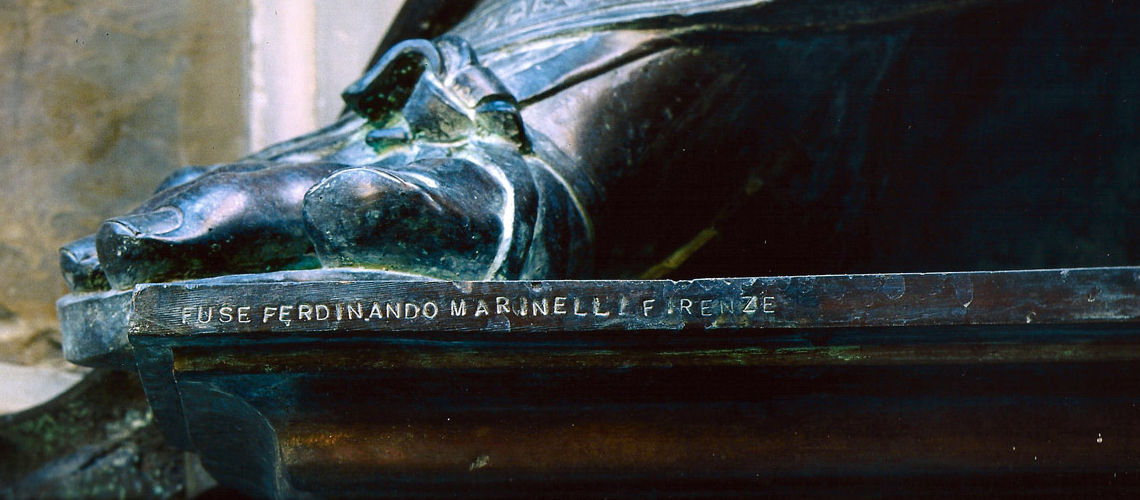 fonderia artistica ferdinando marinelli galleria bazzanti firenze scultura bronzo san matteo ghiberti chiesa orsanmichele museo restauro inaugurazione