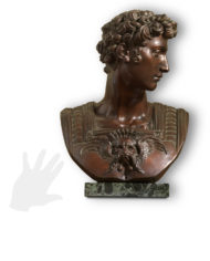 busto-giuliano-de-medici-michelangelo-bronzo-silhouette