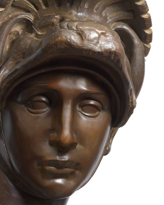 replica scultura busto lorenzo de medici bronzo fuso dalla fonderia marinelli in vendita presso la galleria bazzanti di firenze