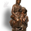 replica in bronzo scultura madonna di bruges di michelangelo realizzata dalla fonderia marinelli in vendita presso la galleria bazzanti di firenze