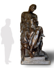 madonna-medici-michelangelo-bronzo-silhouette