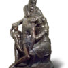 replica in bronzo scultura pietà bandini di michelangelo fusa dalla fonderia marinelli e in vendita presso la galleria bazzanti di firenze