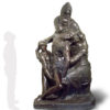 replica in bronzo scultura pietà bandini di michelangelo fusa dalla fonderia marinelli e in vendita presso la galleria bazzanti di firenze
