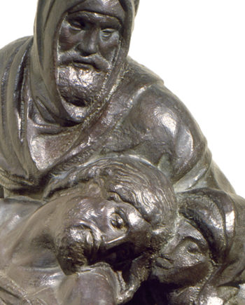 replica in bronzo scultura pietà bandini di michelangelo fusa dalla fonderia marinelli e in vendita presso la galleria bazzanti di firenze