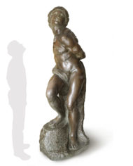 schiavo-ribelle-michelangelo-bronzo-silhouette