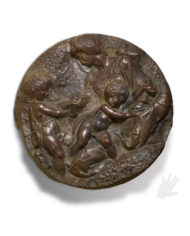 tondo-taddei-michelangelo-bronzo-silhouette