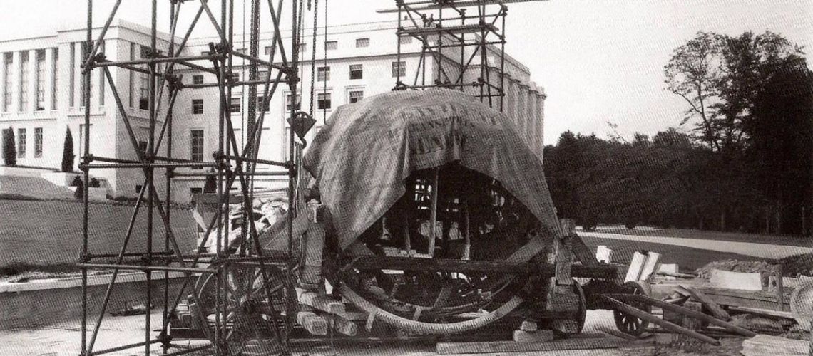 fonderia artistica ferdinando marinelli restauro del monumento sfera celeste del palazzo delle nazioni unite a ginevra galleria bazzanti firenze sfera armillare