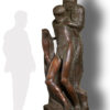 replica in bronzo scultura pietà rondanini di michelangelo fusa dalla fonderia marinelli e in vendita presso la galleria bazzanti di firenze