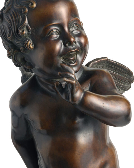 galleria bazzanti fonderia marinelli firenze putto che ride di cavicchioli scultura in bronzo fuso a cera persa a tiratura limitata