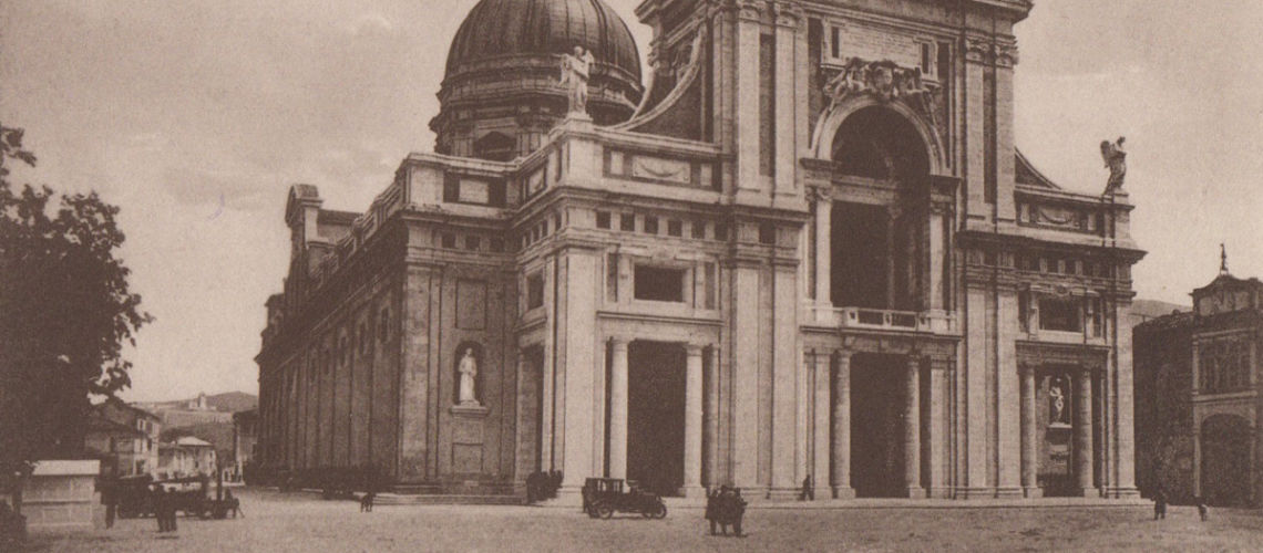 santa maria degli angeli assisi fusa dalla fonderia marinelli di firenze scultura in bronzo galleria bazzanti firenze basilica