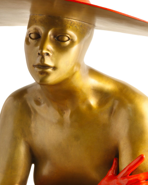 scultura in bronzo serenata opera originale dello scultore sergio benvenuti fusa dalla fonderia artistica ferdinando marinelli in vendita presso la galleria bazzanti di firenze