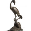 scultura in bronzo uccelli orientali replica a tiratura postuma di sirio tofanari fusa dalla fonderia artistica ferdinando marinelli di firenze in vendita presso la galleria bazzanti di firenze
