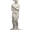 scultura in marmo bianco di carrara scolpito a mano raffigurante la venere italica del canova realizzata e in vendita presso la galleria bazzanti di firenze